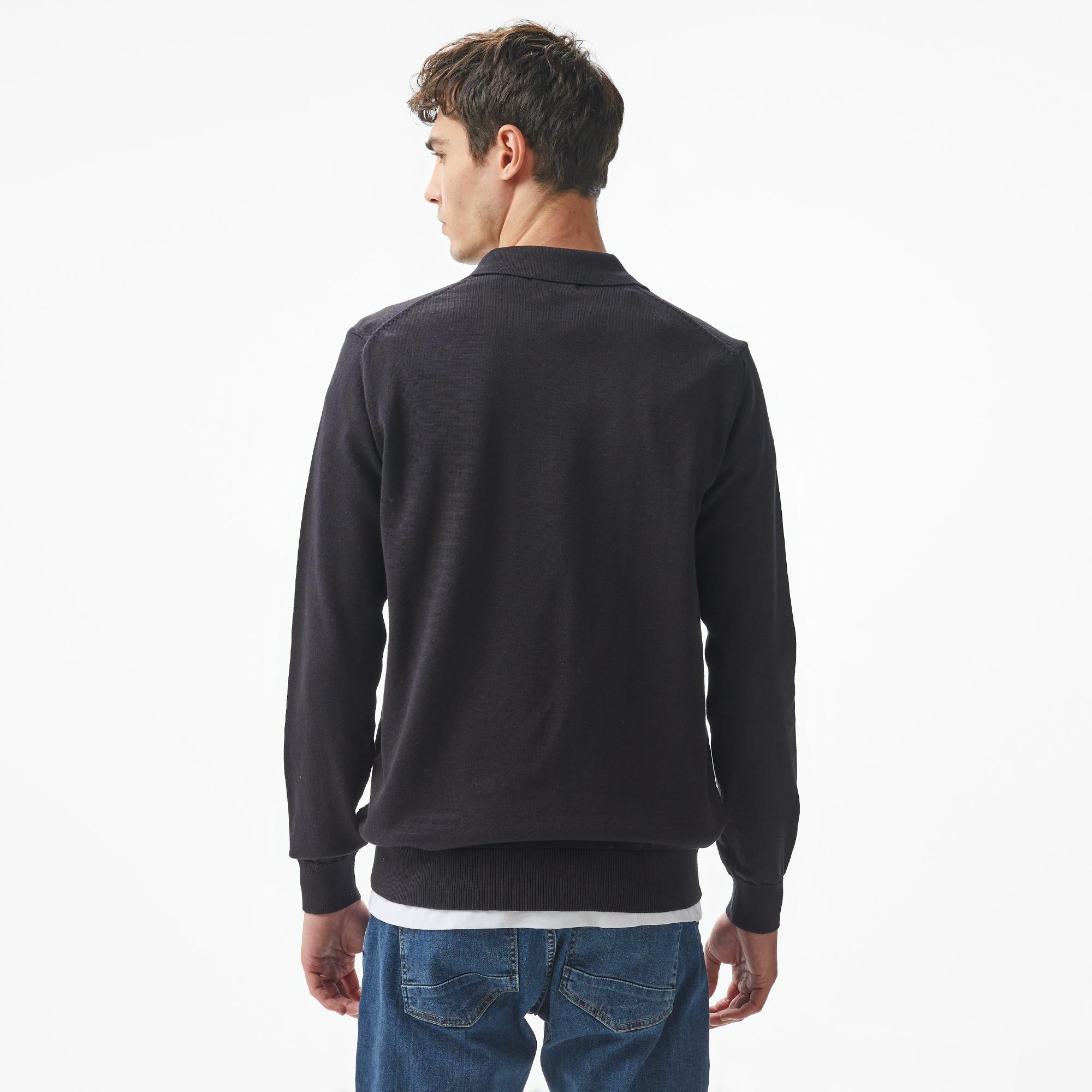 Nautica Erkek Siyah Regular Fit Triko