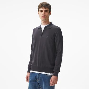  Nautica Erkek Siyah Regular Fit Triko