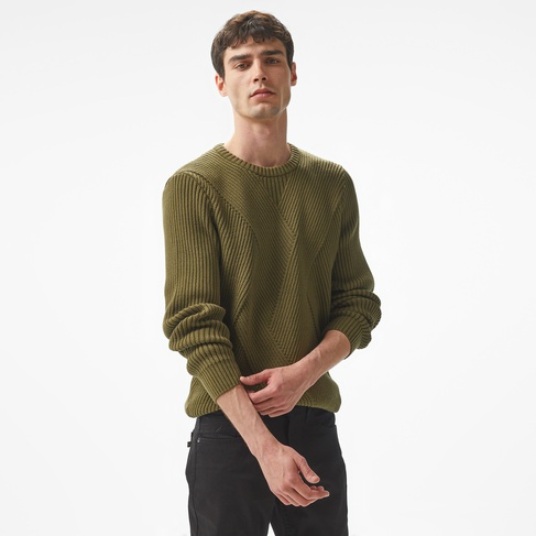  Nautica Erkek Haki Regular Fit Triko