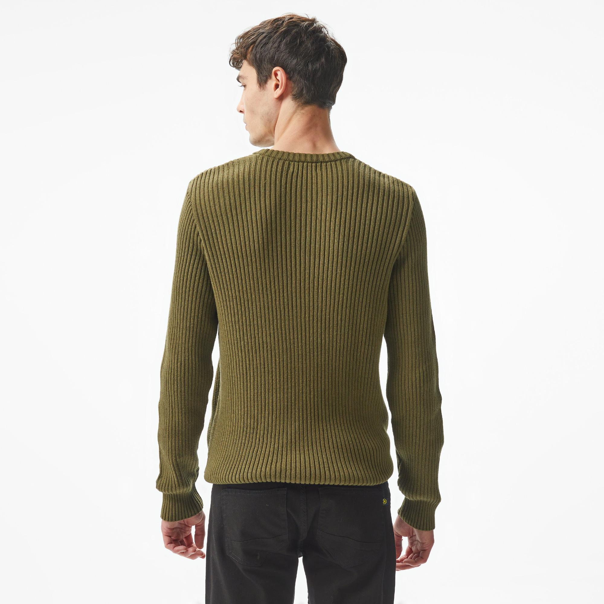 Nautica Erkek Haki Regular Fit Triko