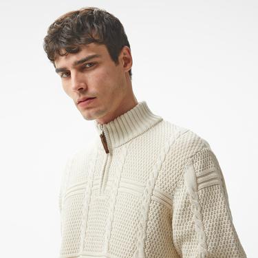  Nautica Erkek Beyaz Regular Fit Triko