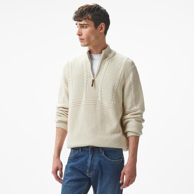  Nautica Erkek Beyaz Regular Fit Triko