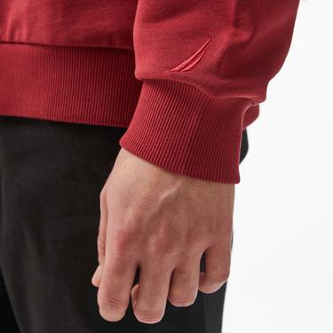  Nautica Erkek Bordo Regular Fit Sweatshirt