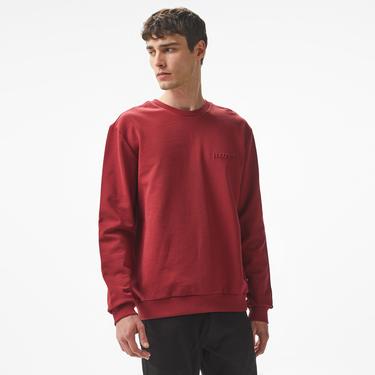  Nautica Erkek Bordo Regular Fit Sweatshirt