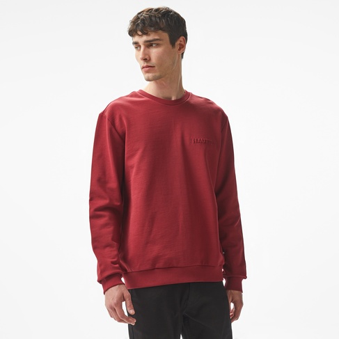  Nautica Erkek Bordo Regular Fit Sweatshirt