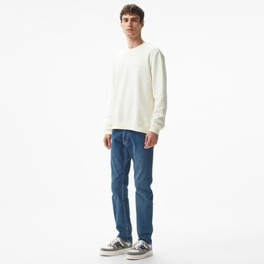  Nautica Erkek Beyaz Regular Fit Sweatshirt