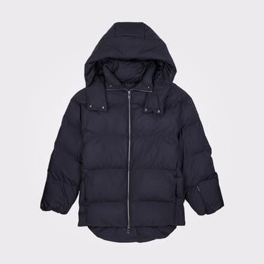  Converse Kadın Kapüşonlu Siyah Şişme Mont