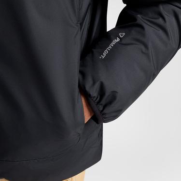  Converse Erkek Kapüşonlu Renk Bloklu Siyah Mont