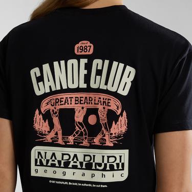  Napapijri S-Howard W Kadın Siyah Crop T-Shirt