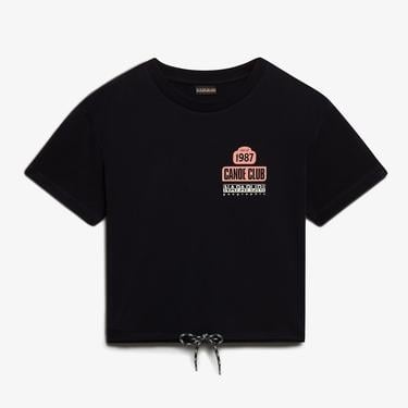  Napapijri S-Howard W Kadın Siyah Crop T-Shirt