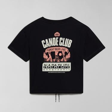  Napapijri S-Howard W Kadın Siyah Crop T-Shirt