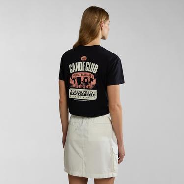  Napapijri S-Howard W Kadın Siyah Crop T-Shirt