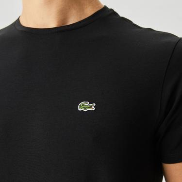  Lacoste Erkek Slim Fit Bisiklet Yaka Siyah T-Shirt