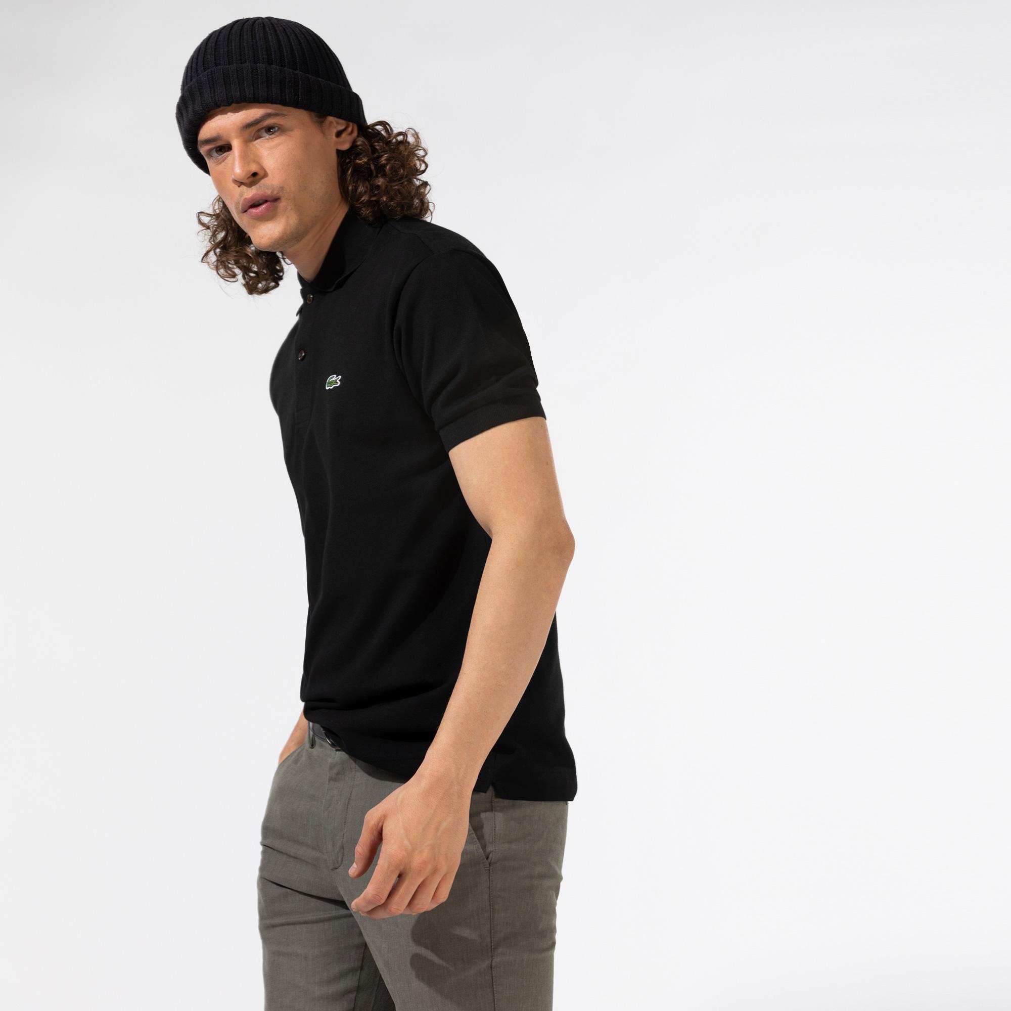 Lacoste L.12.12 Erkek Classic Fit Siyah Polo