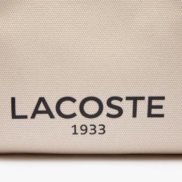  Lacoste Heritage Canvas Kadın Bej Omuz Çantası