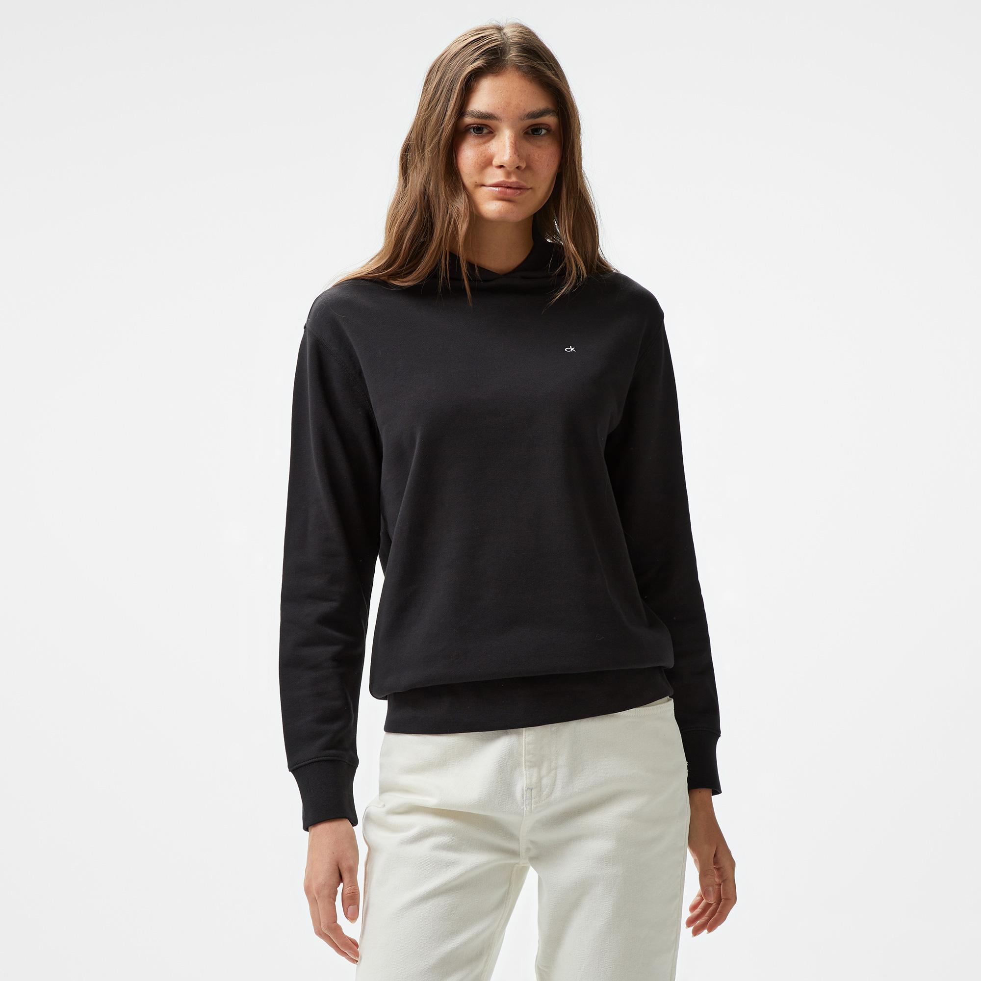 Calvin Klein Emb Graphic Relaxed Kadın Siyah Hoodie