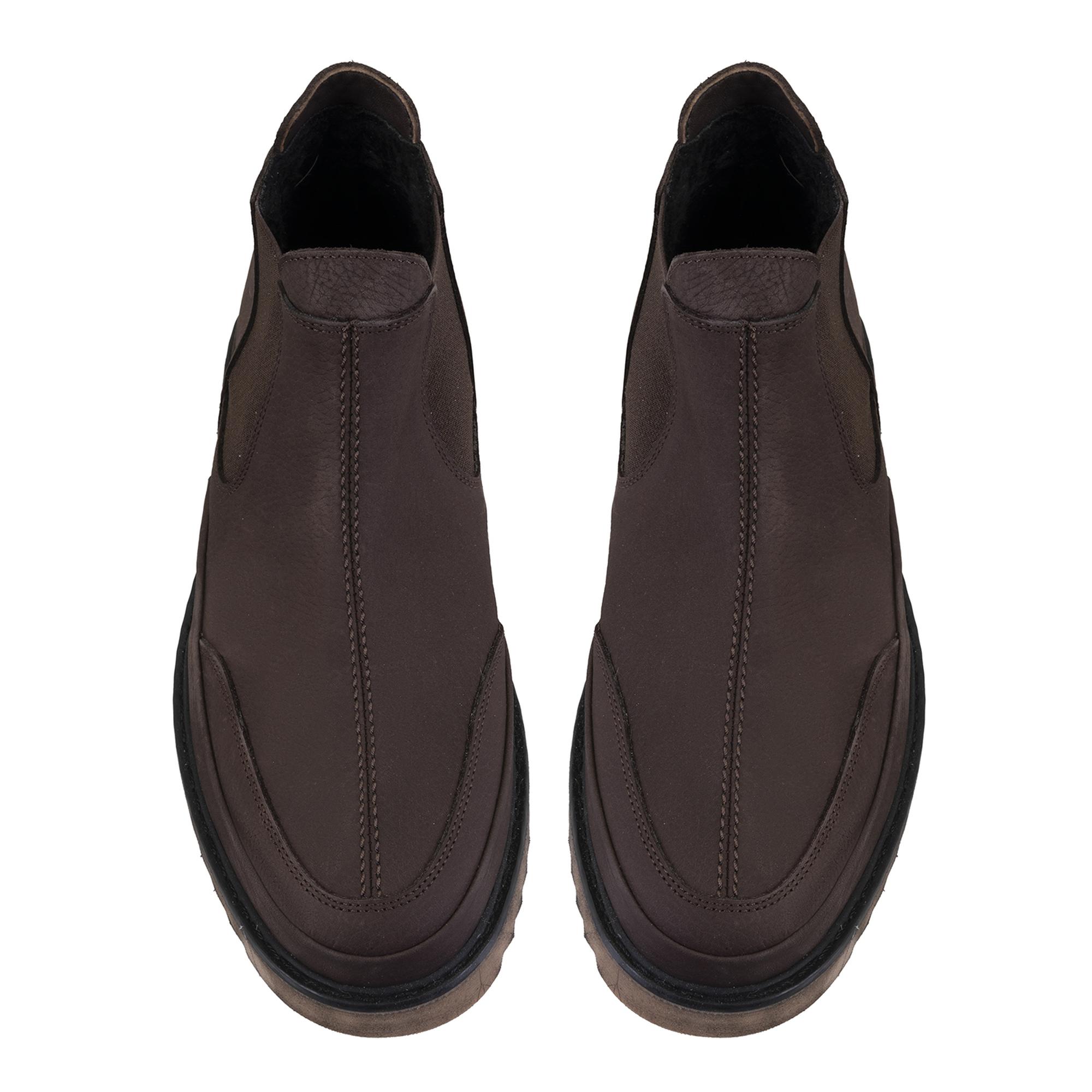 Aniana Kahve Erkek Deri Chelsea Bot