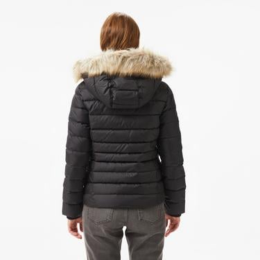  Tommy Hilfiger Jeans Basic Hooded Down Kadın Siyah Mont