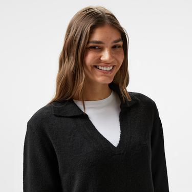  Nautica Kadın Siyah Uzun Kollu Regular Fit Elbise