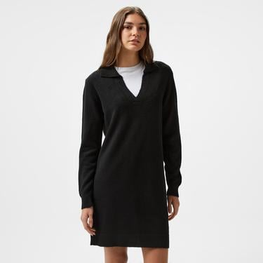  Nautica Kadın Siyah Uzun Kollu Regular Fit Elbise