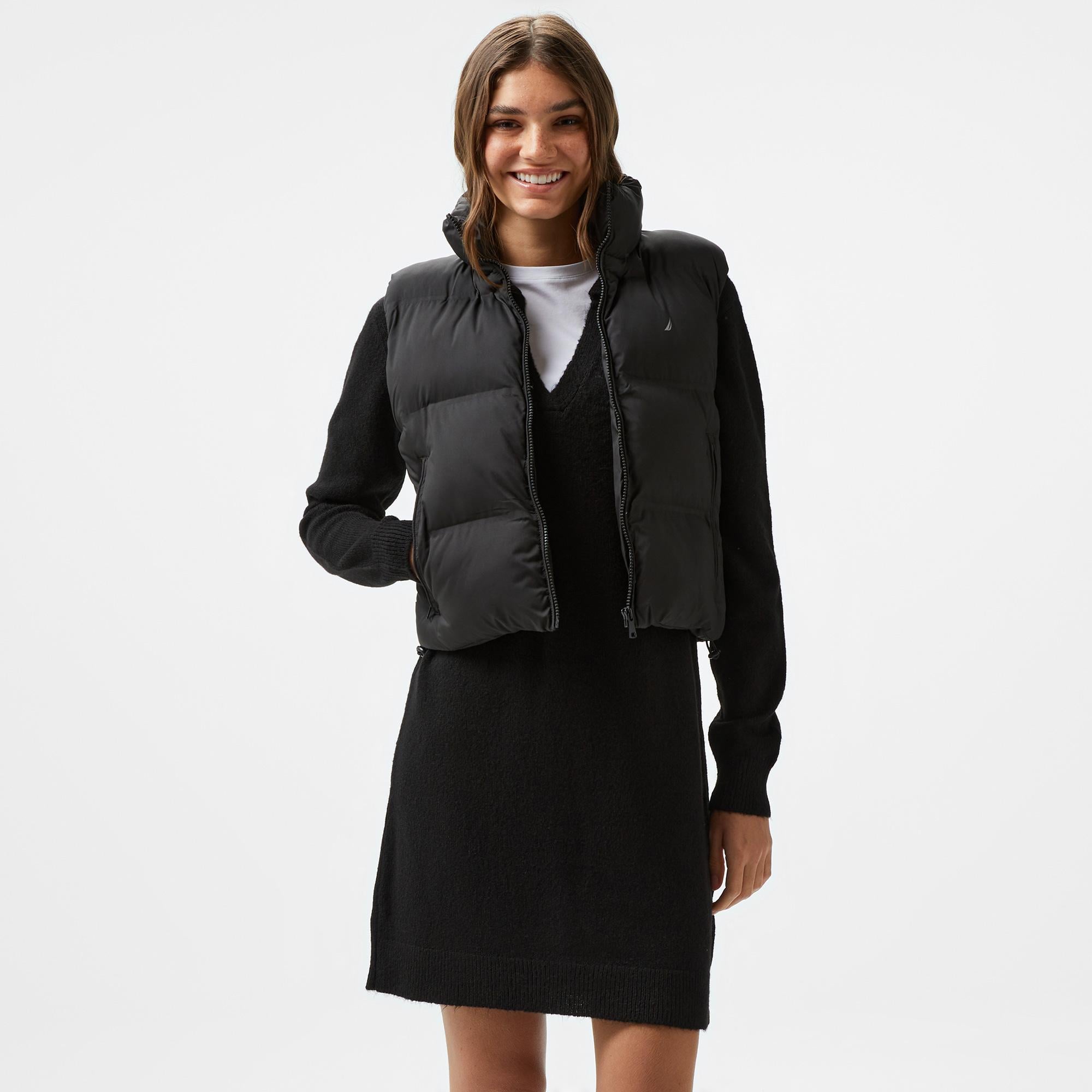 Nautica Kadın Siyah Şişme Yelek