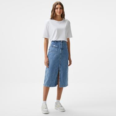  Nautica Kadın Beyaz Kısa Kollu Regular Fit T-Shirt