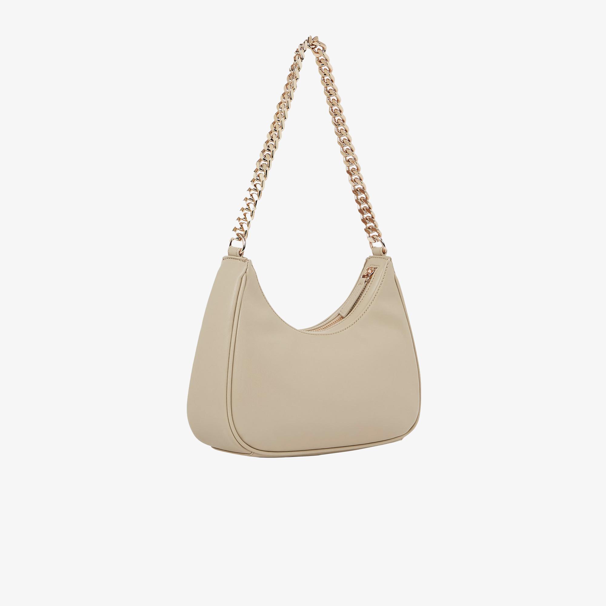 Tommy Hilfiger Refined Chain Crossover Kadın Bej Çapraz Çanta