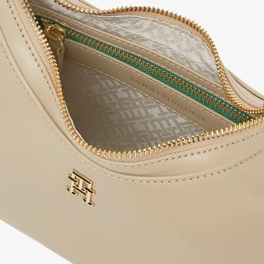  Tommy Hilfiger Refined Chain Crossover Kadın Bej Çapraz Çanta