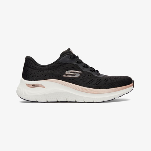  Skechers Arch Fit 2.0 Glow the Distance Kadın Siyah Spor Ayakkabı