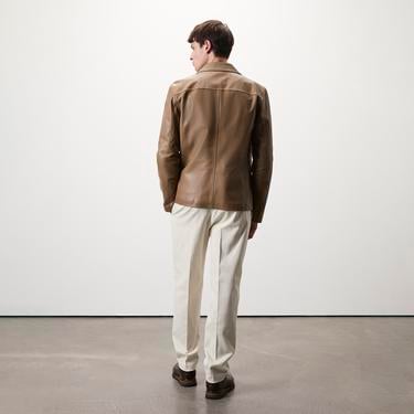  Carlino Kahve Erkek Deri Mont