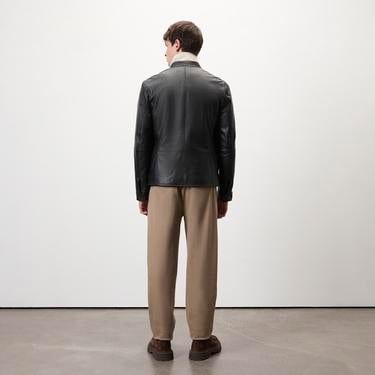  Dyami Siyah Erkek Deri Mont