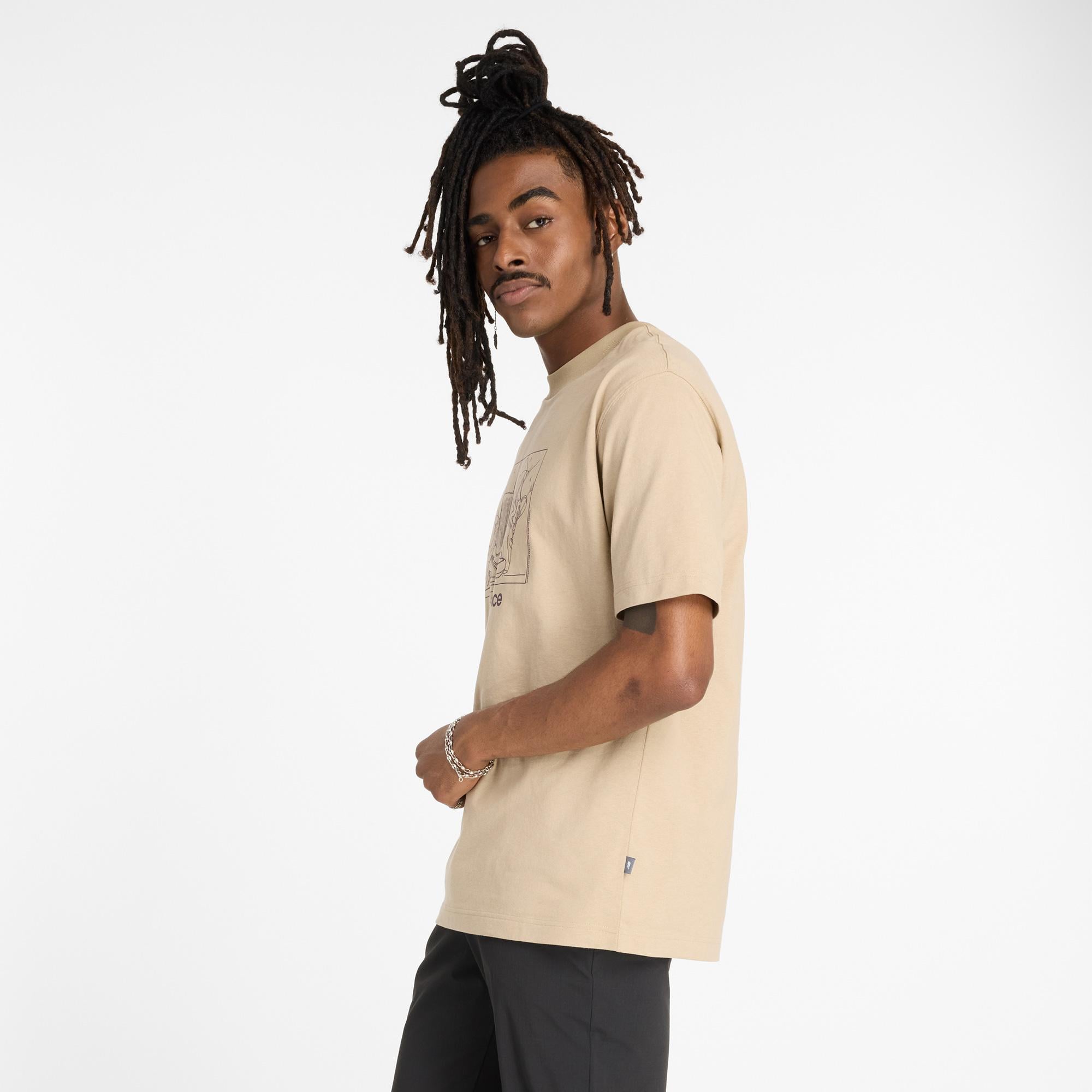 New Balance Athletics Relaxed Grandma Erkek Kahverengi T-Shirt