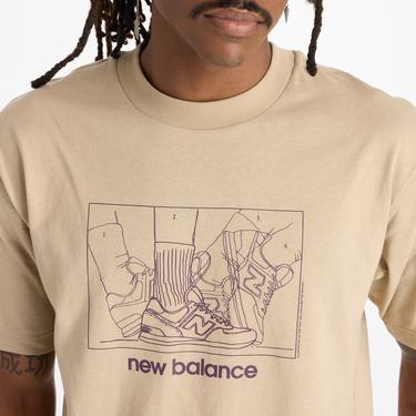  New Balance Athletics Relaxed Grandma Erkek Kahverengi T-Shirt