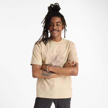  New Balance Athletics Relaxed Grandma Erkek Kahverengi T-Shirt