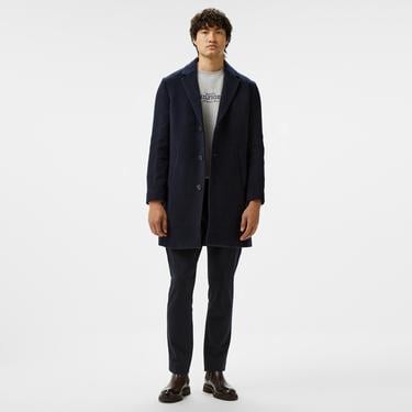  Tommy Hilfiger Dc Wool Mix Erkek Lacivert Kaban