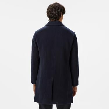  Tommy Hilfiger Dc Wool Mix Erkek Lacivert Kaban