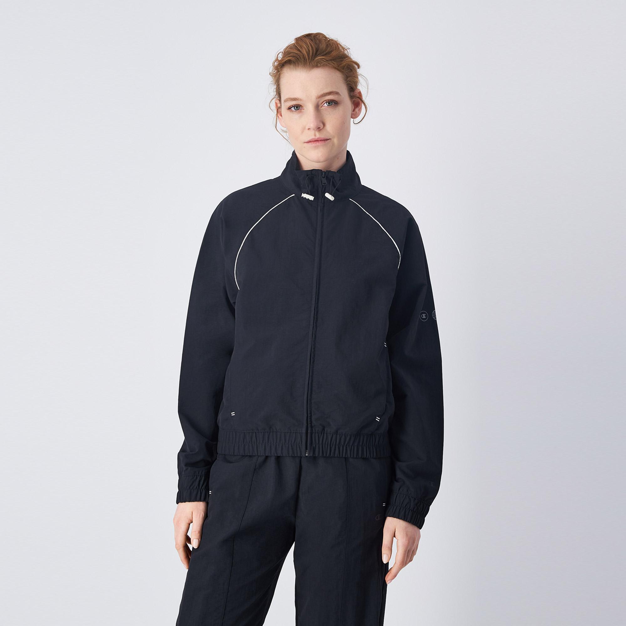 Champion Full Zip Kadın Siyah Sweatshirt