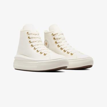  Converse Chuck Taylor All Star Move Platform Genç Krem Sneaker