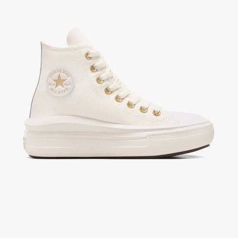  Converse Chuck Taylor All Star Move Platform Genç Krem Sneaker