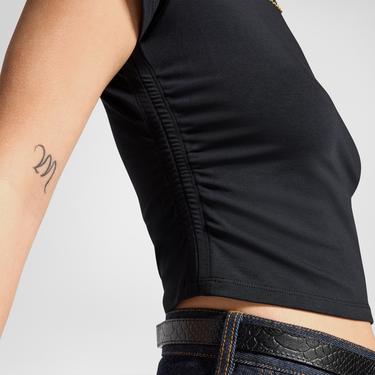  Converse Wordmark Kadın Siyah T-Shirt