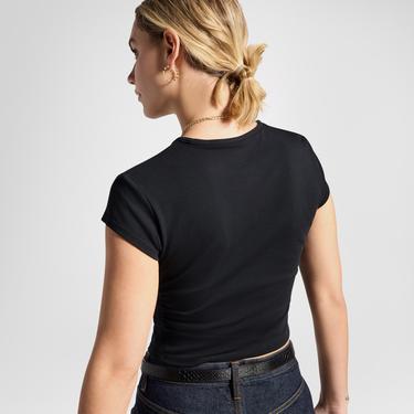  Converse Wordmark Kadın Siyah T-Shirt