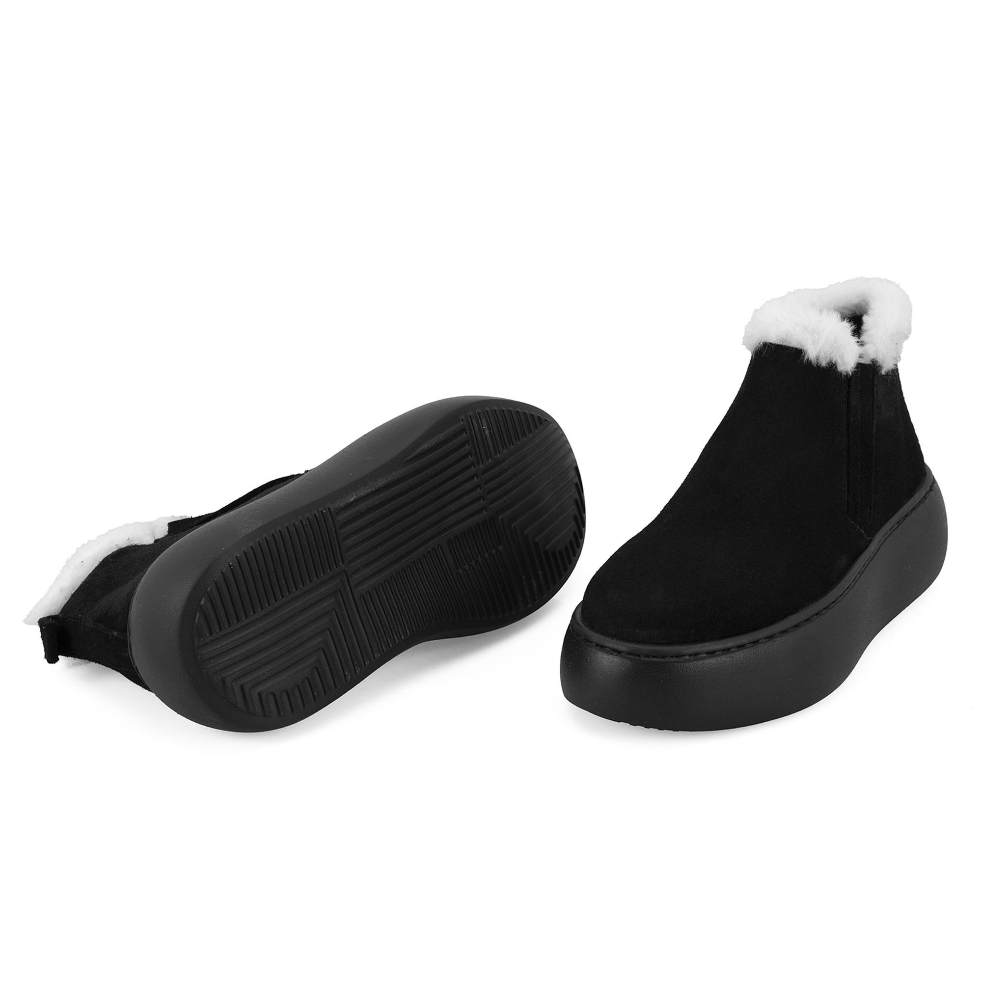 Jessia Siyah Kadın Süet Bot