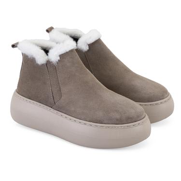  Jessia Bej Kadın Süet Bot