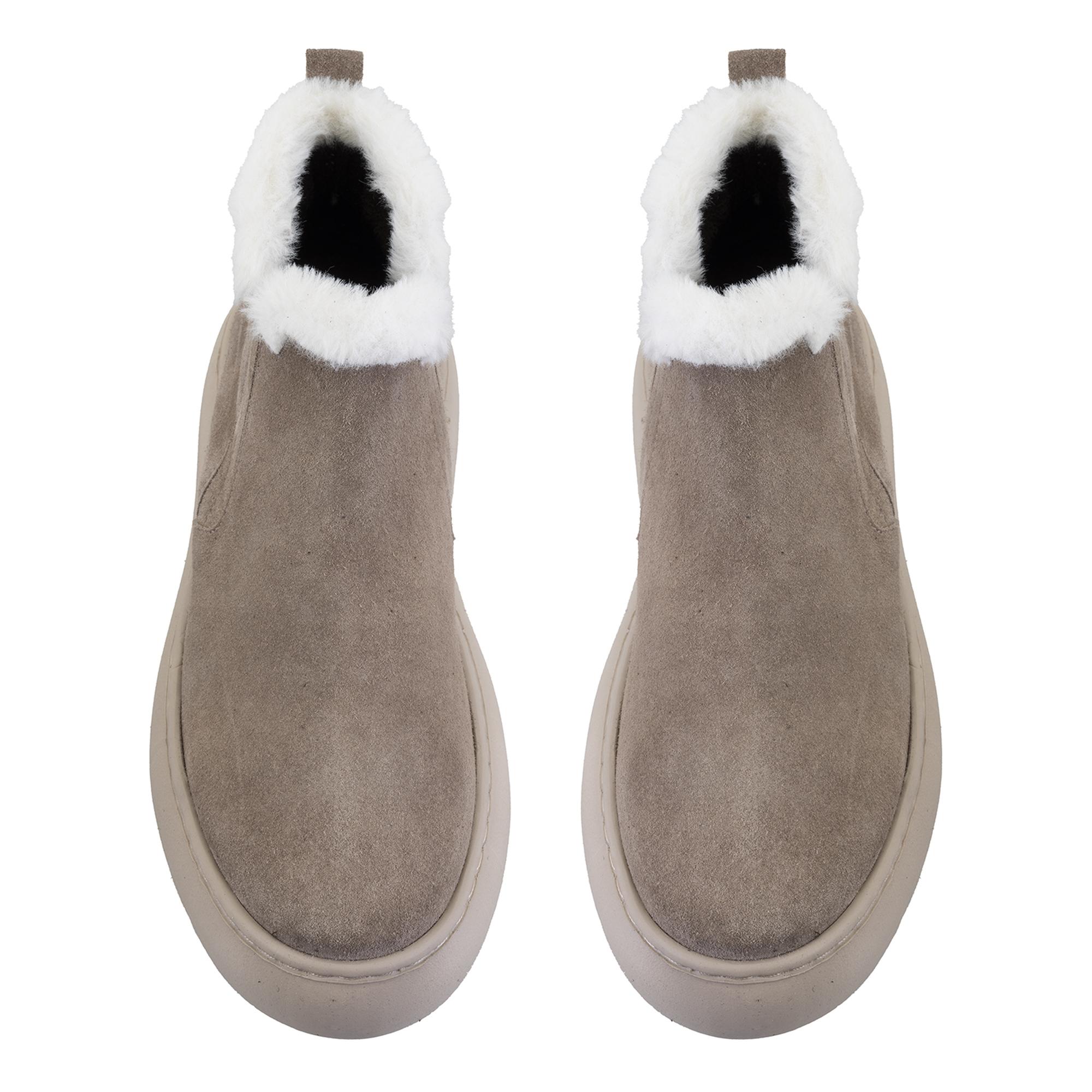 Jessia Bej Kadın Süet Bot