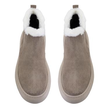  Jessia Bej Kadın Süet Bot