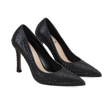  Kadın Siyah Klasik Topuklu Ayakkabı