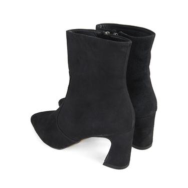  Kadın Siyah Topuklu Süet Bot