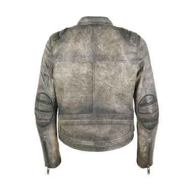  Yulia Gri Kadın Deri Mont