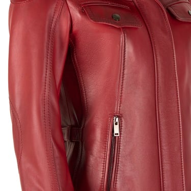  Briellen Kırmızı Kadın Deri Mont