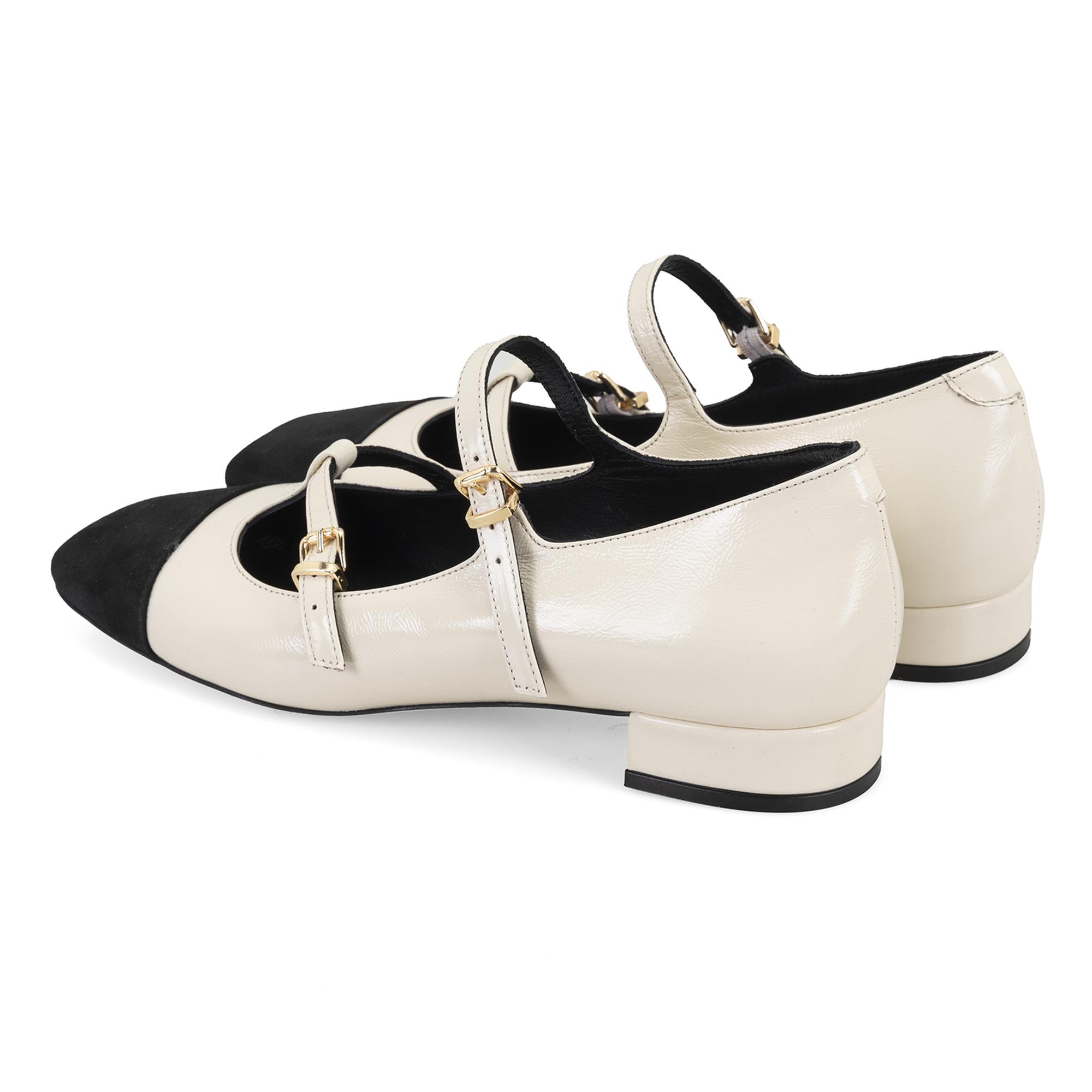 Kadın Bej Mary Jane Rugan Babet